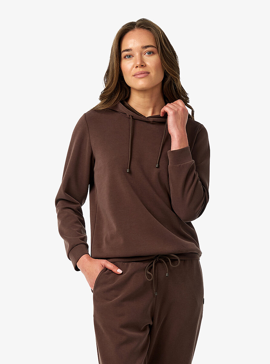 Kadın Sweatshirt 60674 - Kahverengi - 1