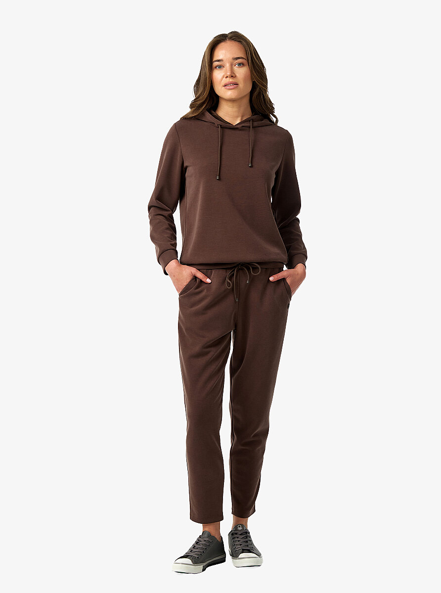 Kadın Sweatshirt 60674 - Kahverengi - 5