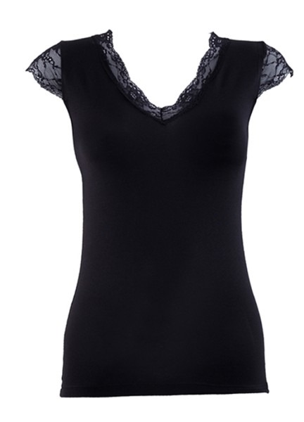 Kadın T-Shirt 1348 - Siyah - 3