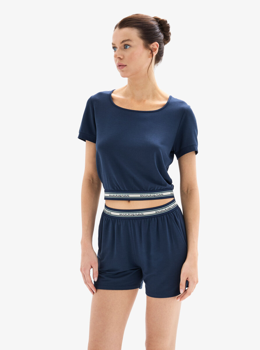 Kadın T-Shirt 52013 - Lacivert - 3