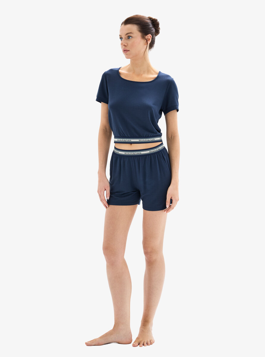 Kadın T-Shirt 52013 - Lacivert - 5