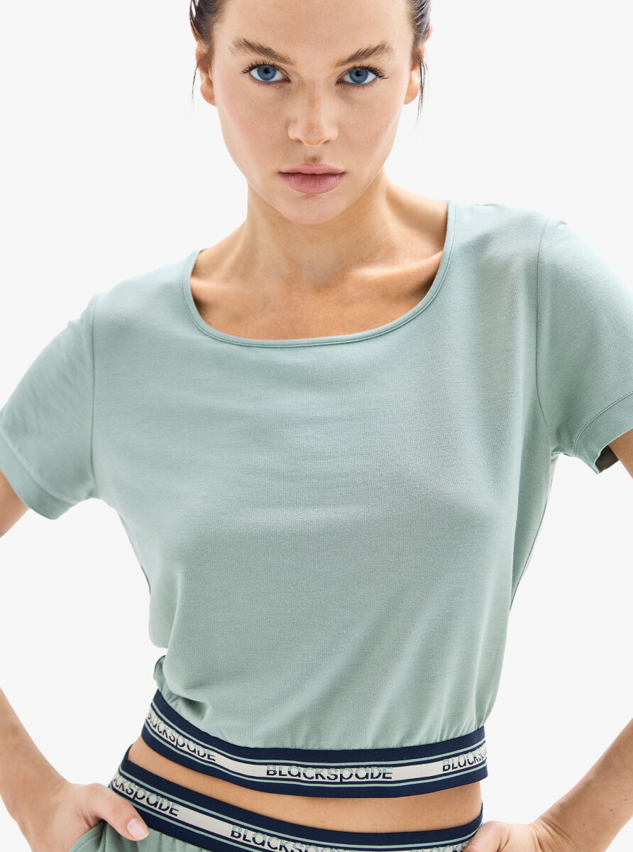 Kadın T-Shirt 52013 - Yeşil - 1