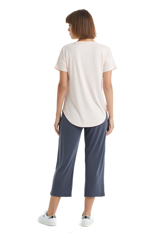 Kadın T-Shirt 60255 - Pembe - 2