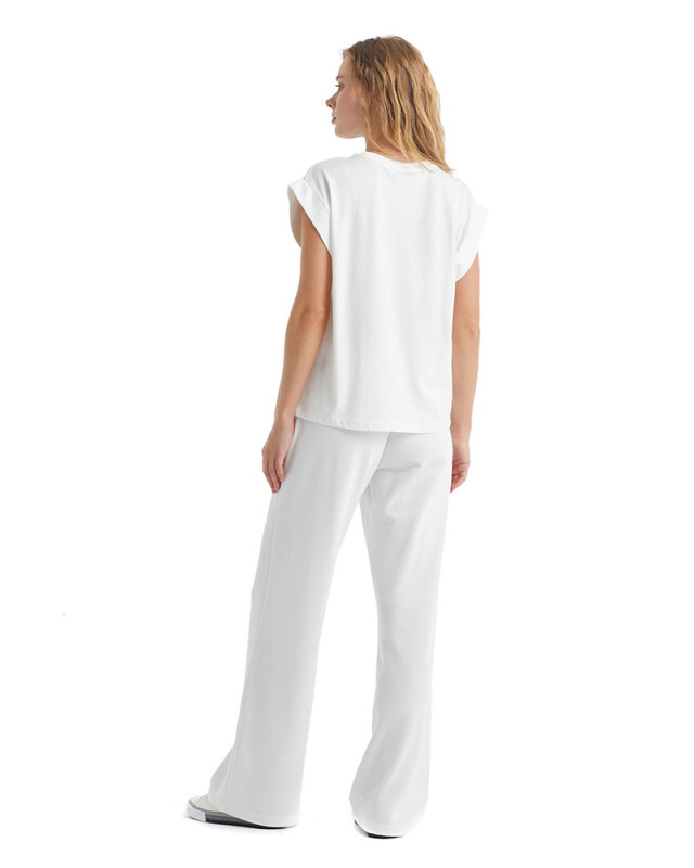 Kadın T-Shirt 60306 - Beyaz - 2