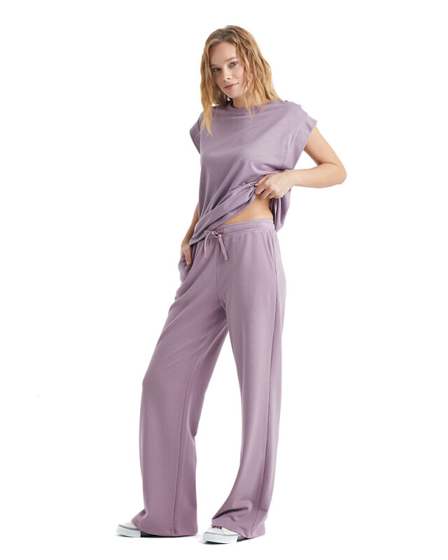 Kadın T-Shirt 60306 - Lila - 1