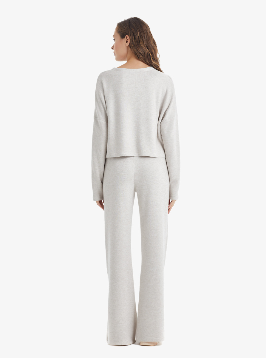 Kadın T-Shirt 60325 - Bej Melanj - 4