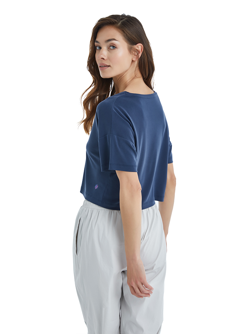 Kadın T-Shirt 60399 - Marin Mavi - 5