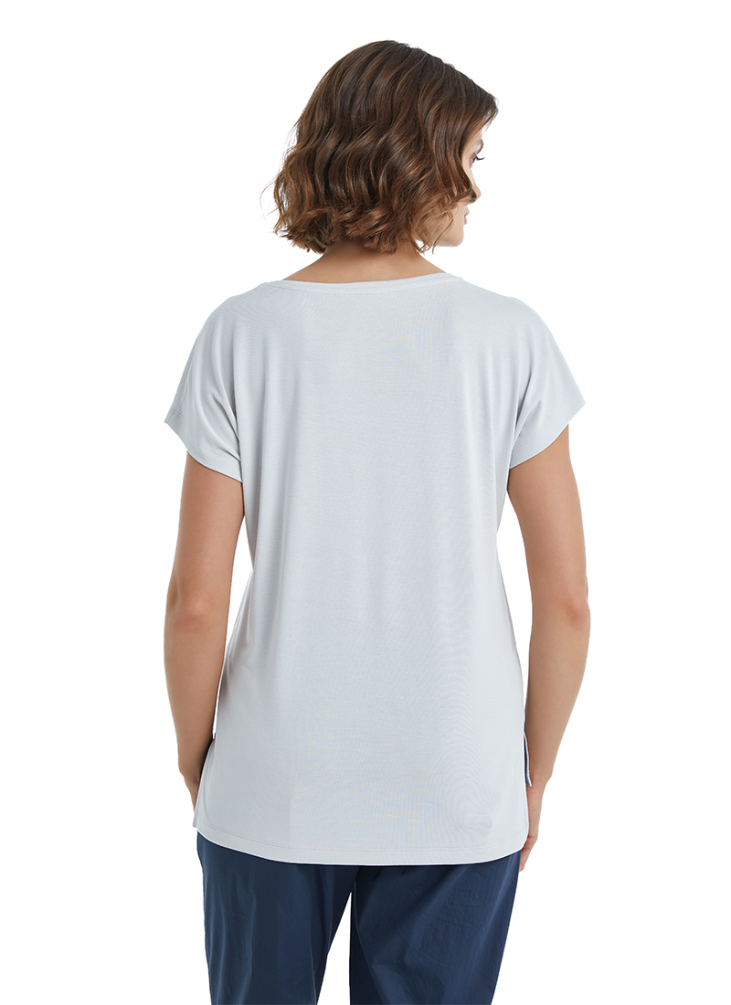 Kadın T-Shirt 60400 - Gri - 5