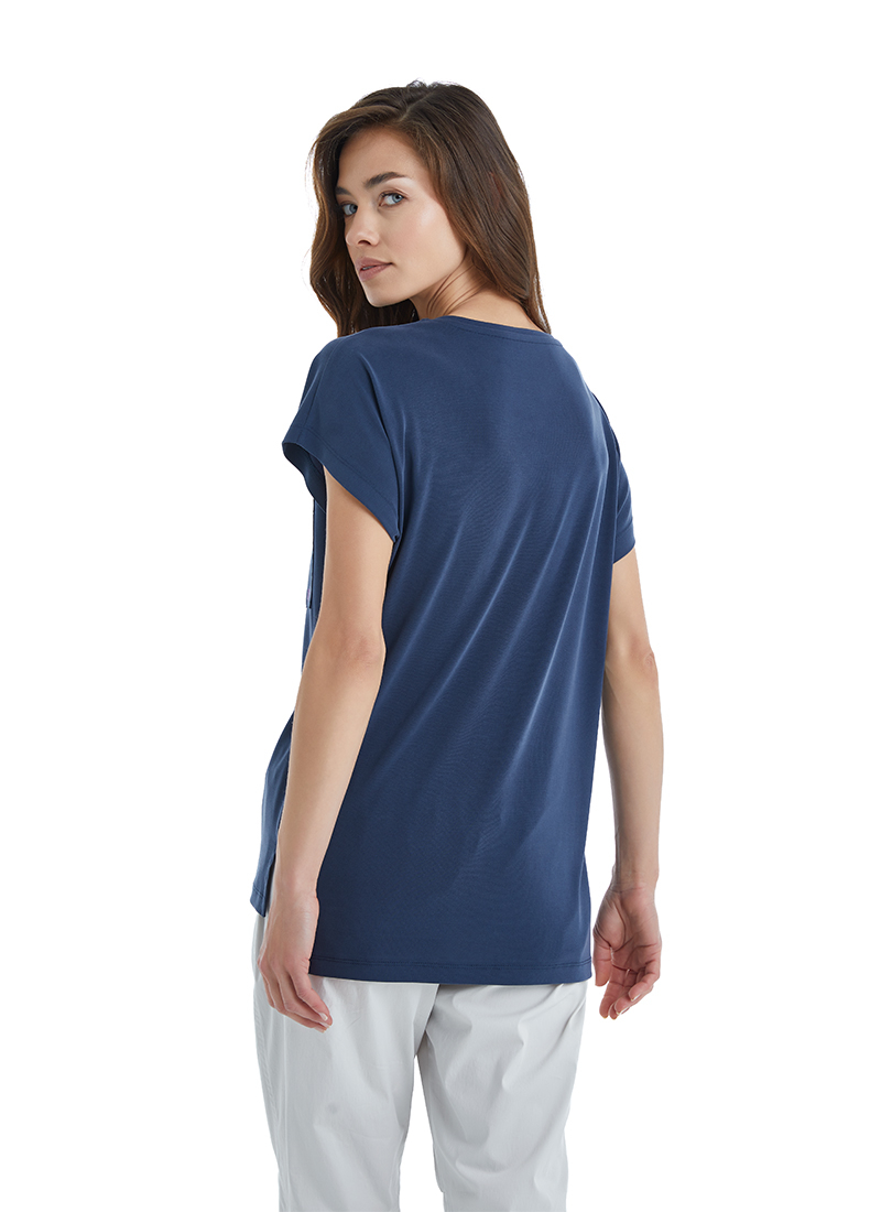 Kadın T-Shirt 60400 - Mavi - 5