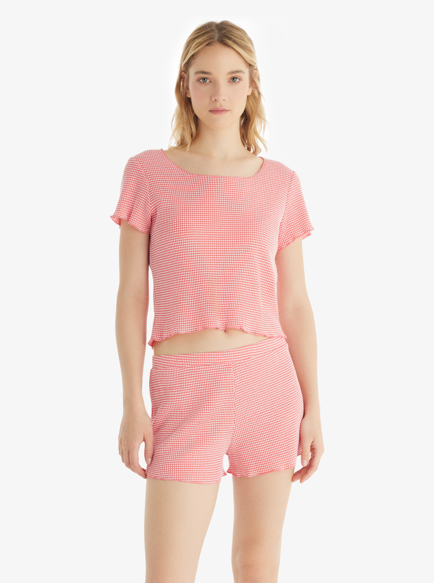 Kadın T-Shirt 60549 - Pembe - 4