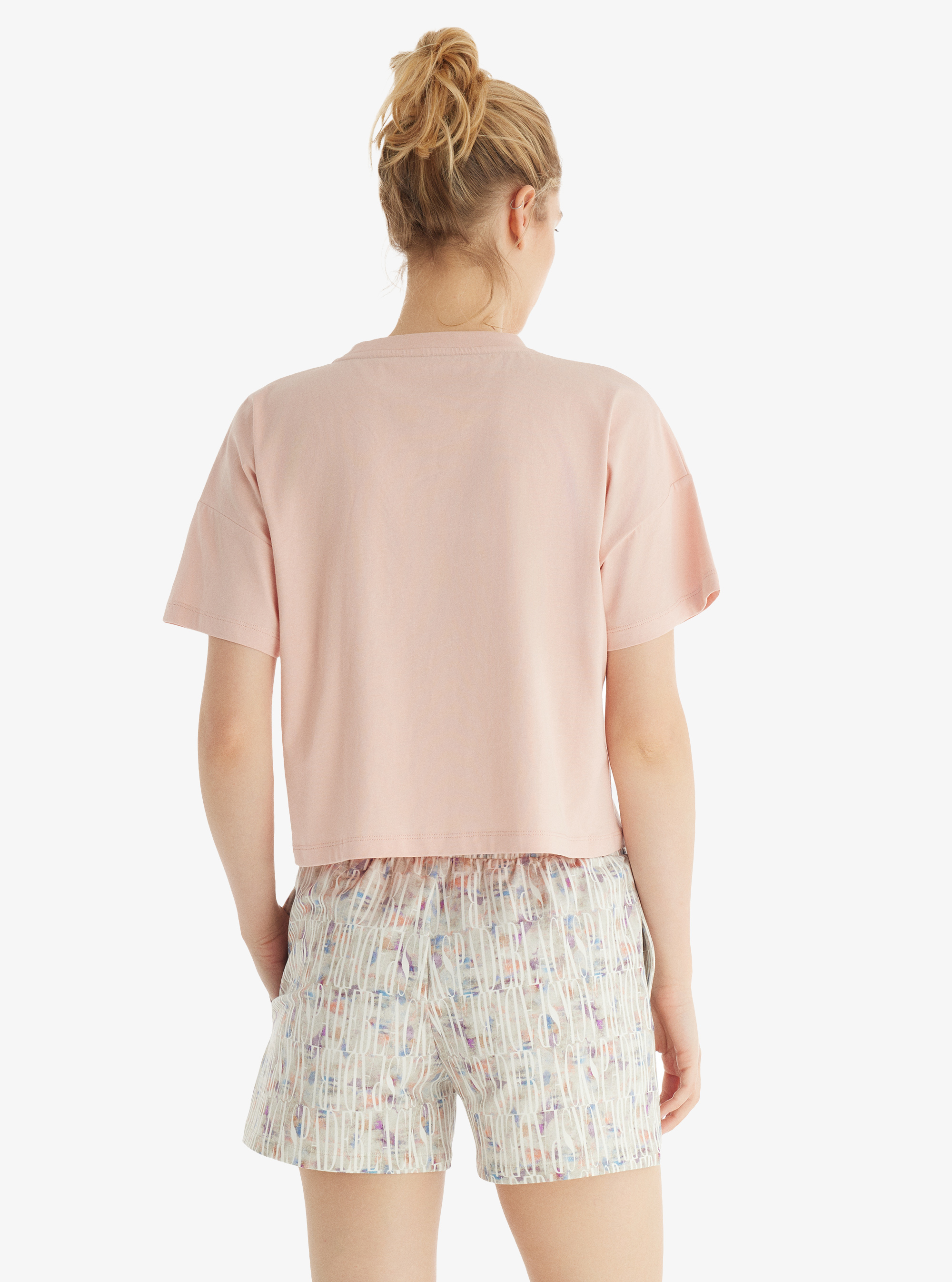 Kadın T-Shirt 60552 - Pembe - 2