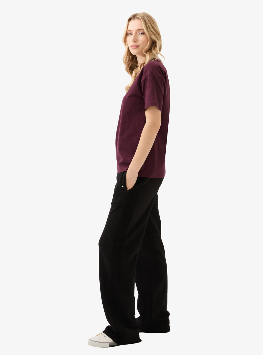 Kadın T-Shirt 60580 - Bordo - 5