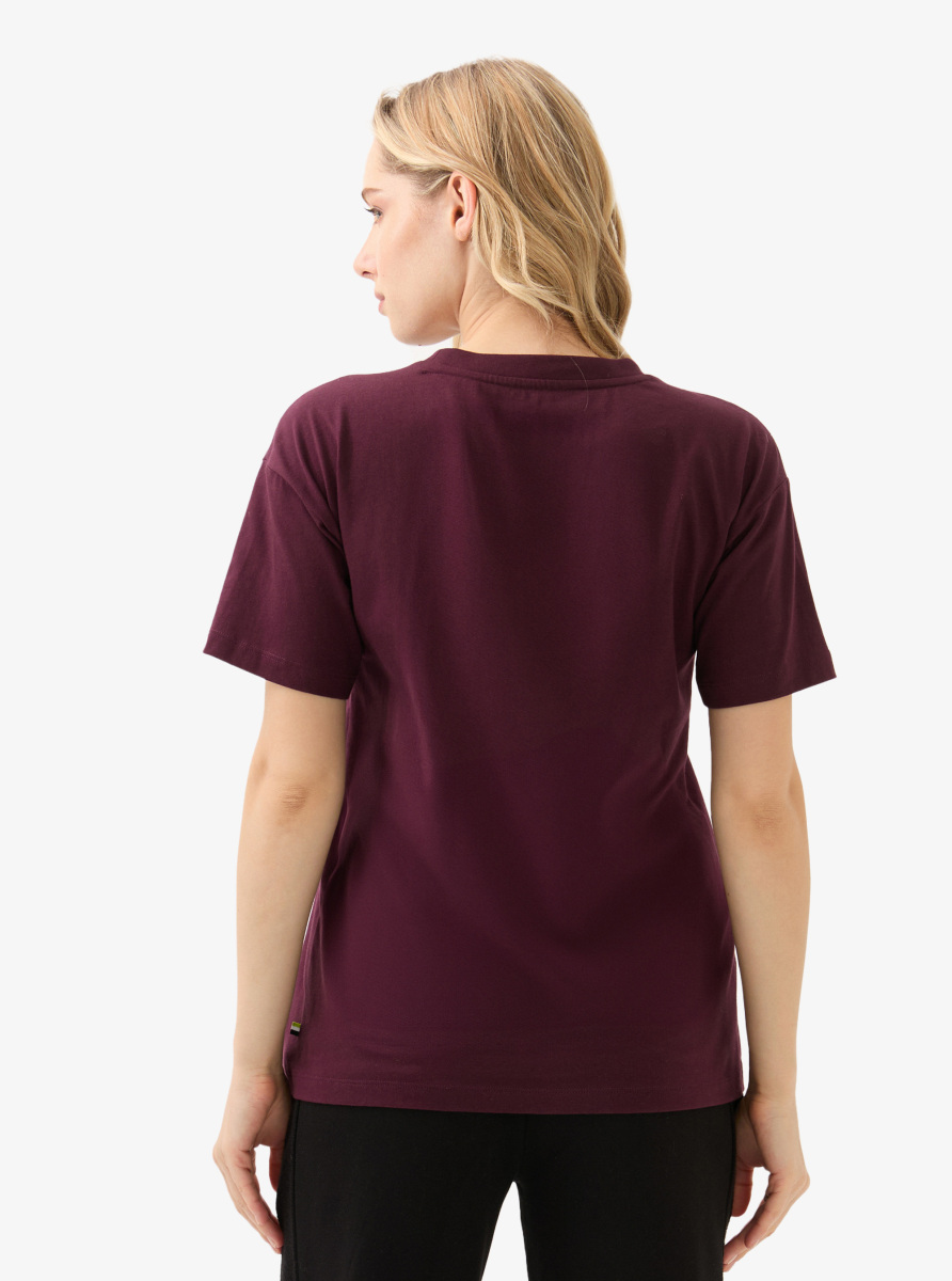 Kadın T-Shirt 60580 - Bordo - Blackspade (1)