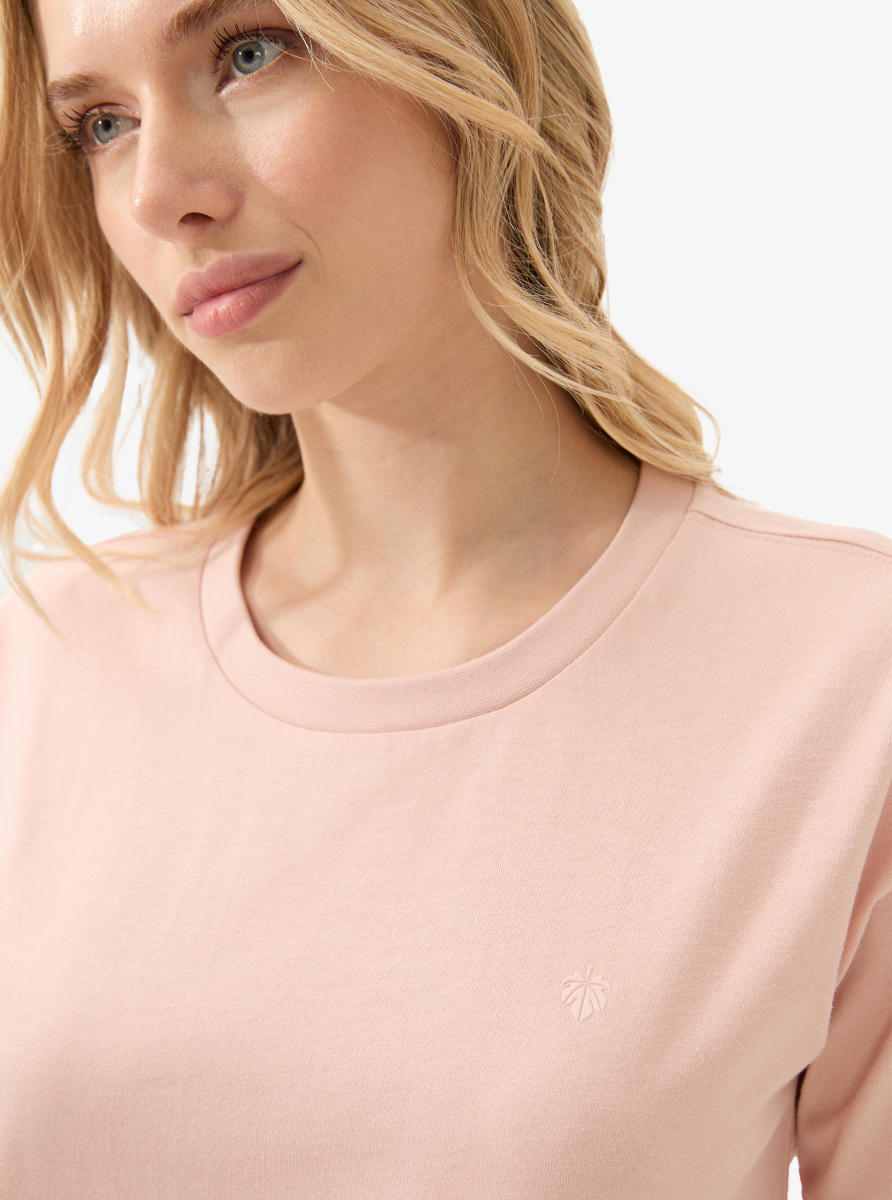 Kadın T-Shirt 60580 - Pudra - 1