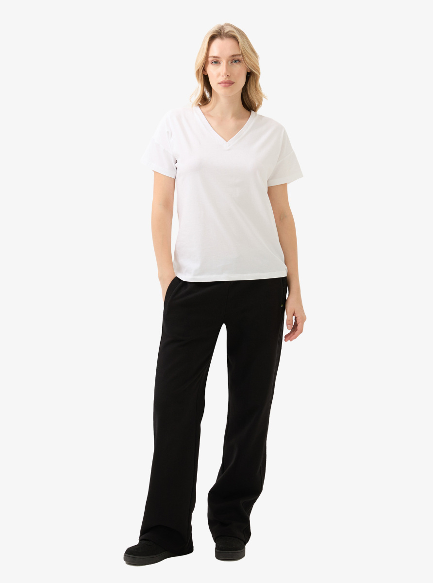 Kadın T-Shirt 60584 - Beyaz - 4