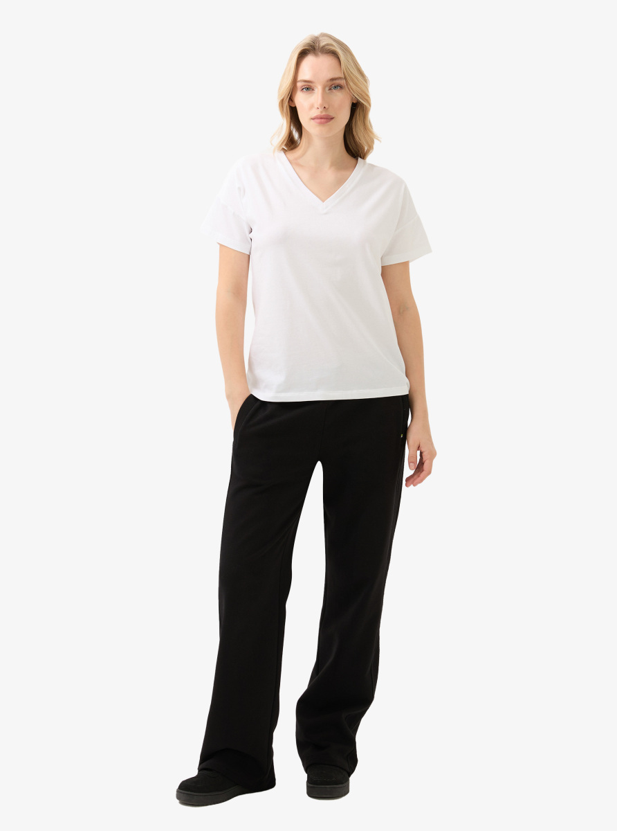 Kadın T-Shirt 60584 - Beyaz - 4