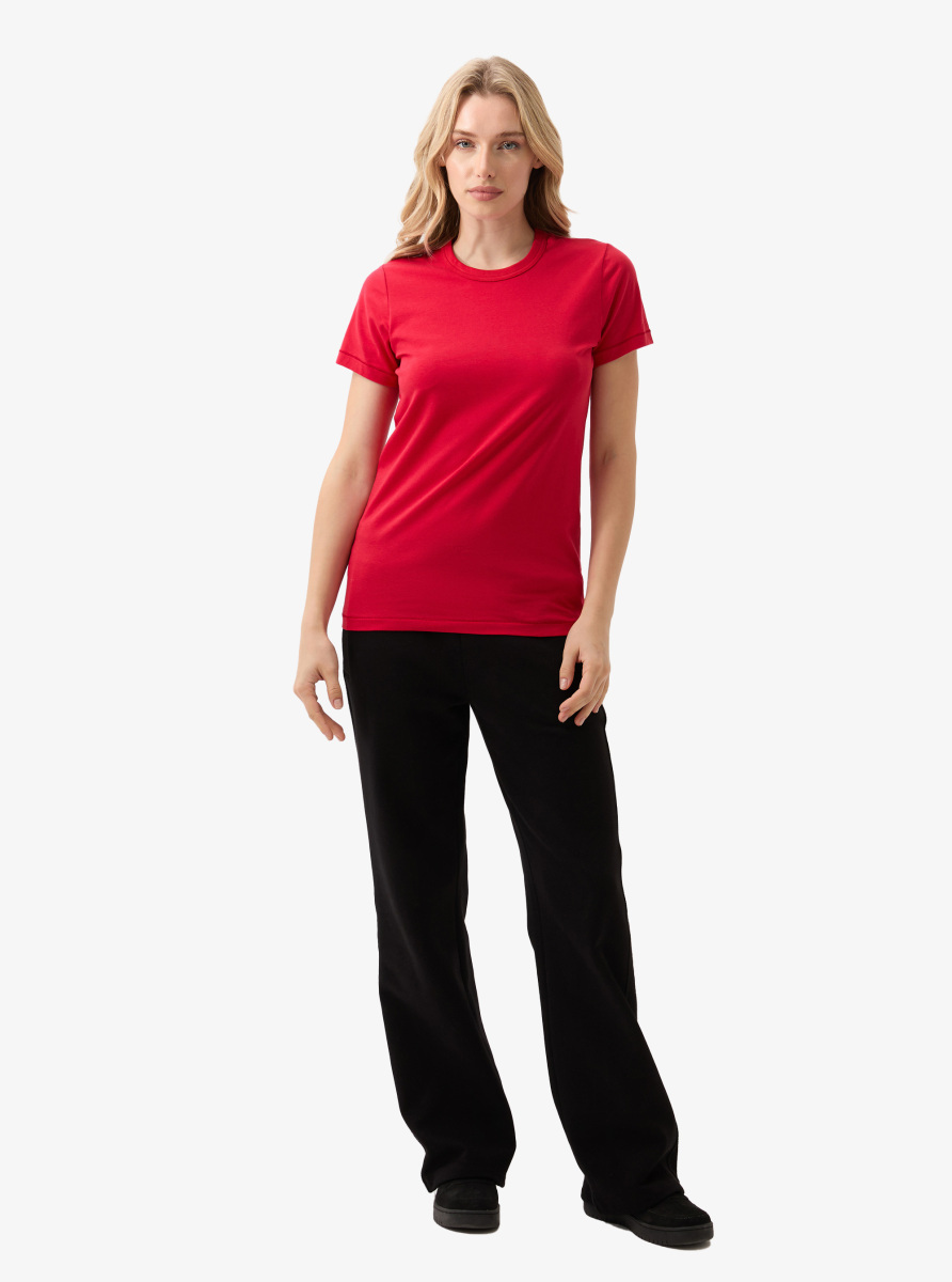 Kadın T-Shirt 60585 - Kırmızı - 4