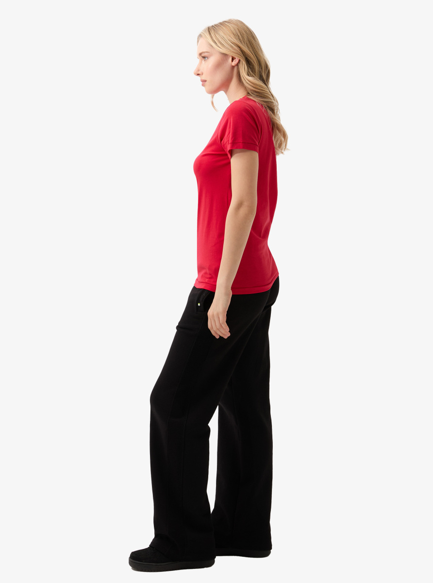 Kadın T-Shirt 60585 - Kırmızı - 5