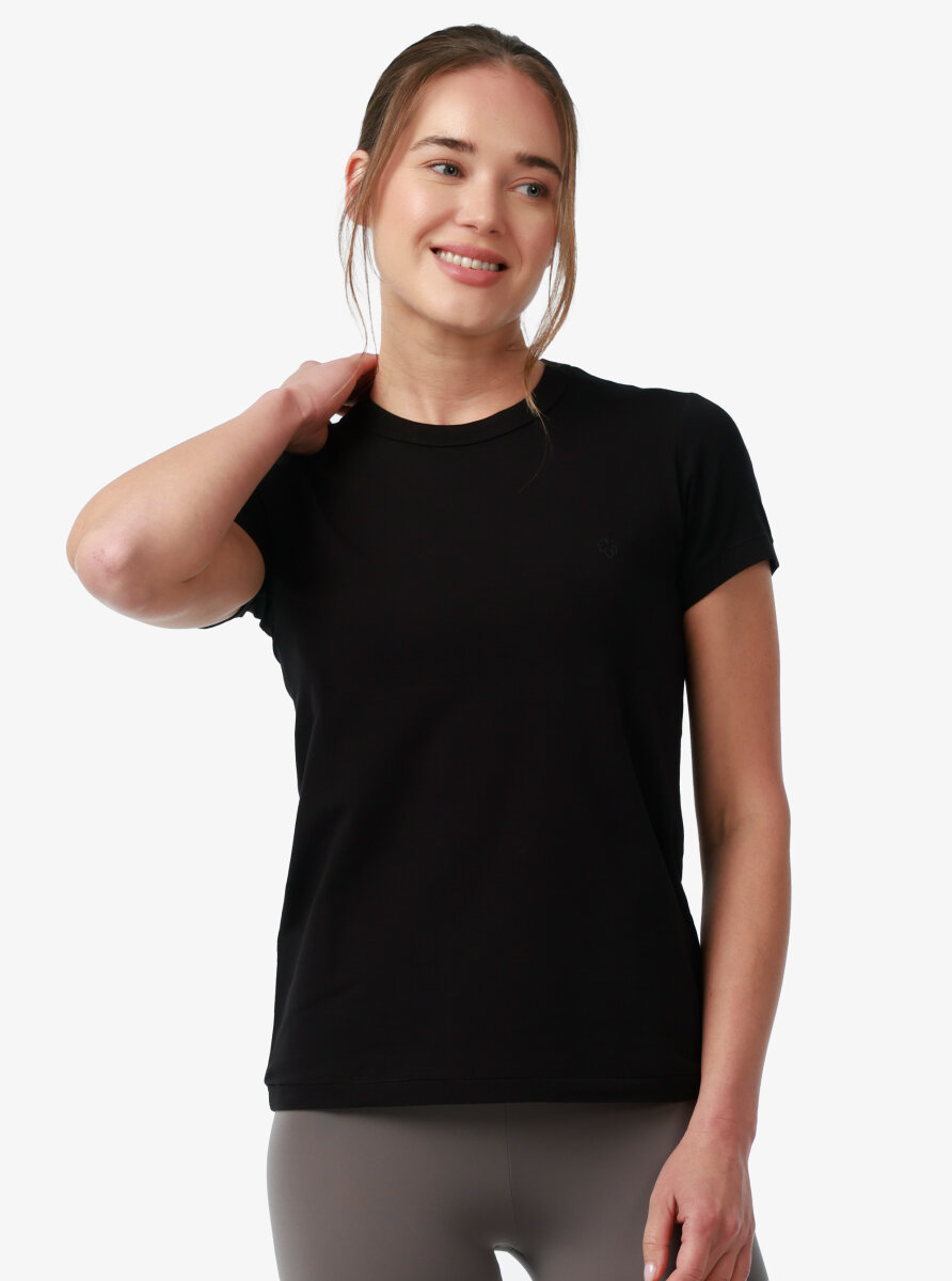 Kadın T-Shirt 60585 - Siyah - 3