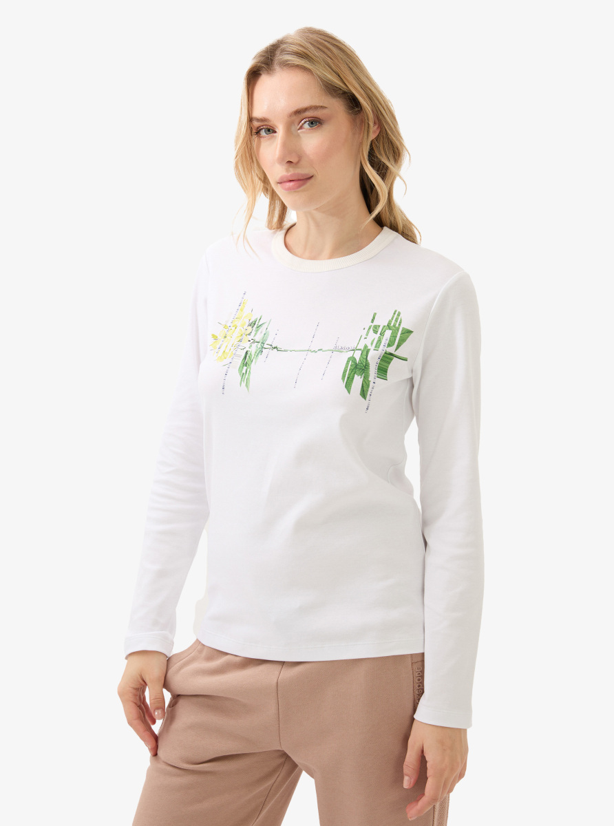 Kadın T-Shirt 60587 - Beyaz - Blackspade