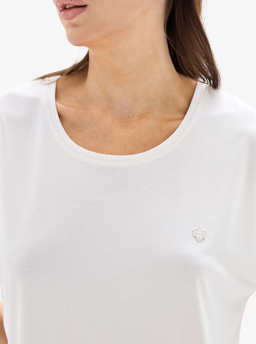 Kadın T-Shirt 60620 - Krem - 4