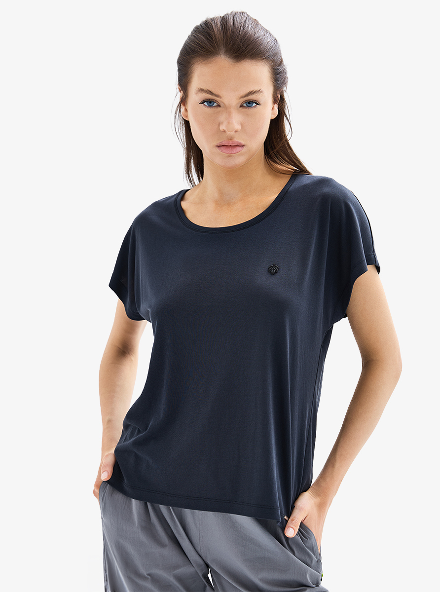 Kadın T-Shirt 60620 - Siyah - Blackspade