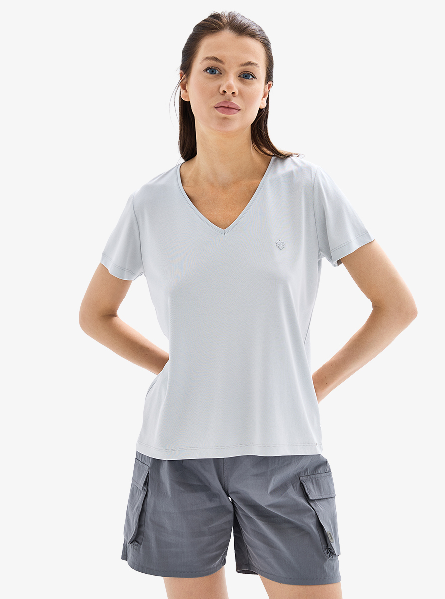 Kadın T-Shirt 60622 - Gri - 1