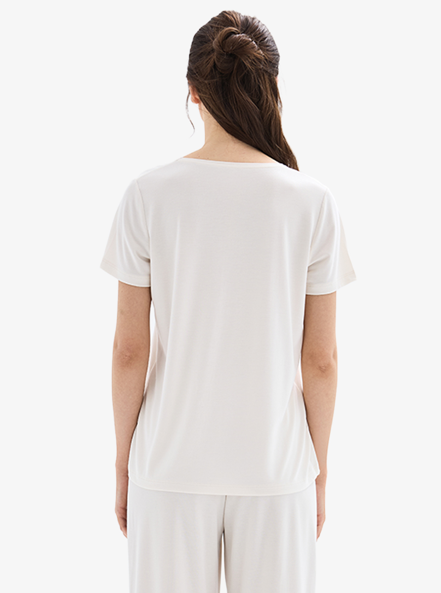 Kadın T-Shirt 60622 - Krem - Blackspade (1)