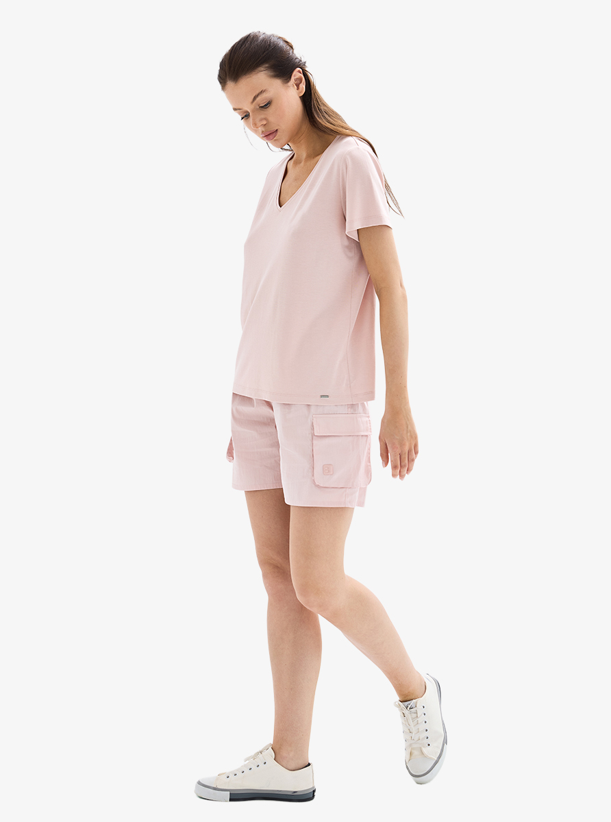 Kadın T-Shirt 60622 - Pembe - 5