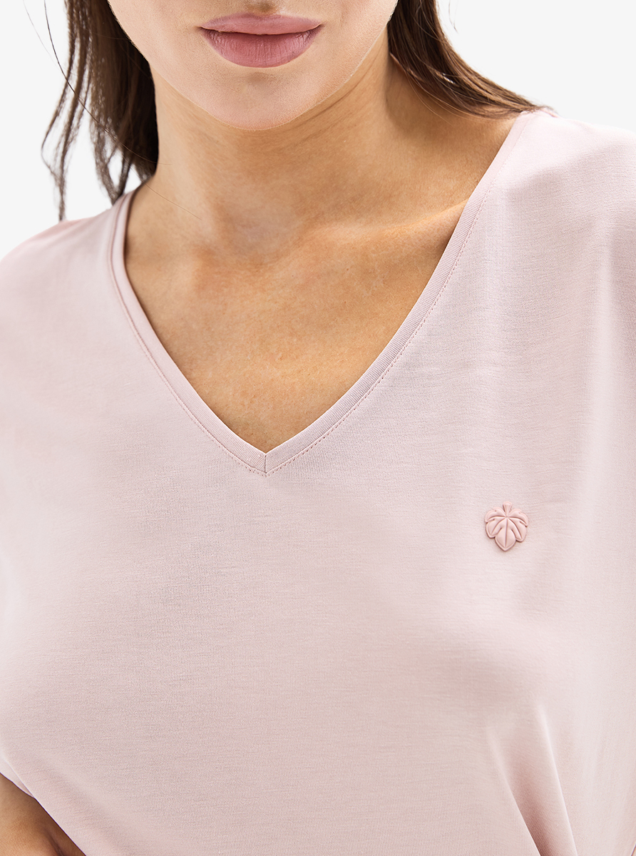 Kadın T-Shirt 60622 - Pembe - 7