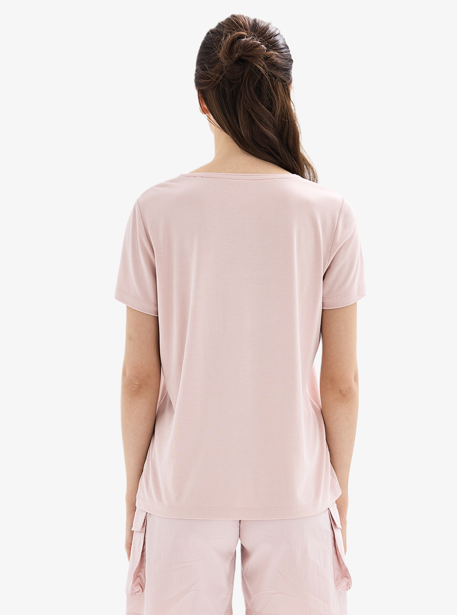 Kadın T-Shirt 60622 - Pembe - Blackspade (1)