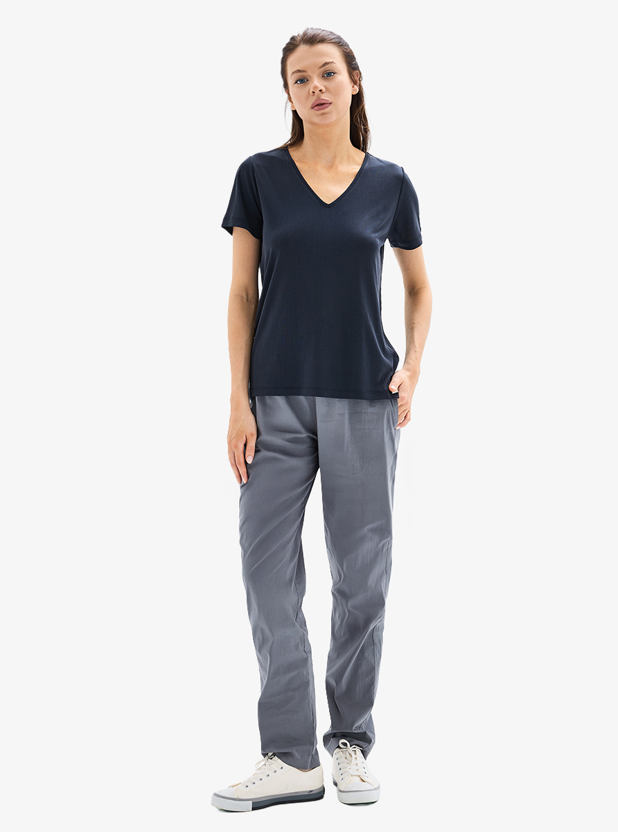 Kadın T-Shirt 60622 - Siyah - 3