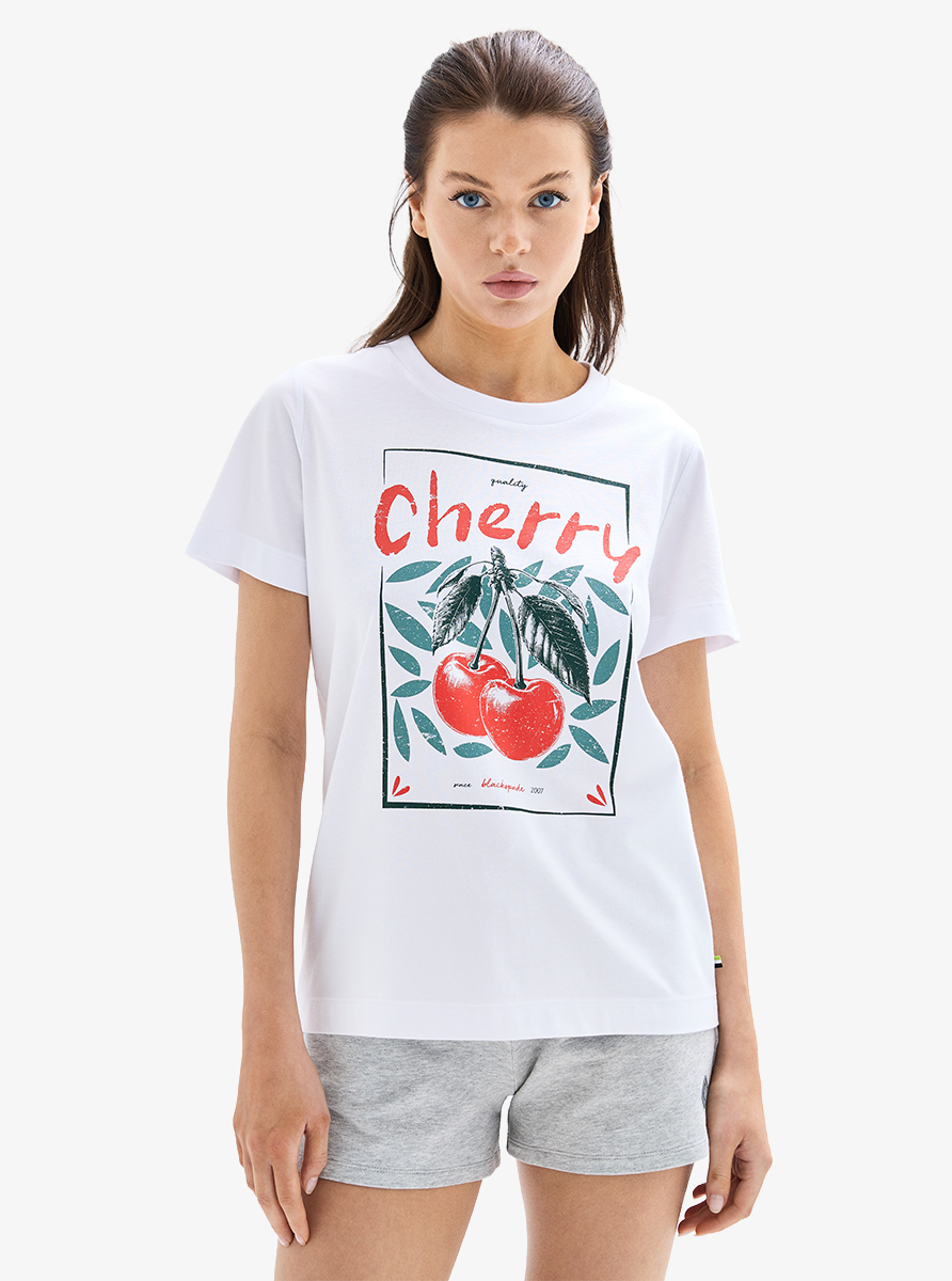 Kadın T-Shirt 60632 - Beyaz - 3