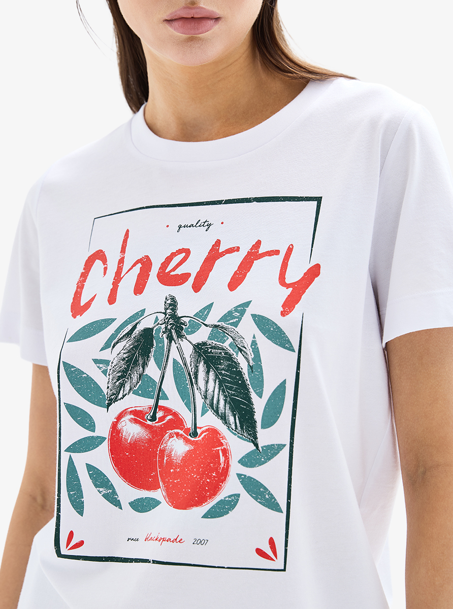 Kadın T-Shirt 60632 - Beyaz - 2