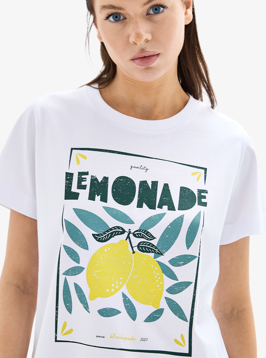 Kadın T-Shirt 60633 - Beyaz - 2