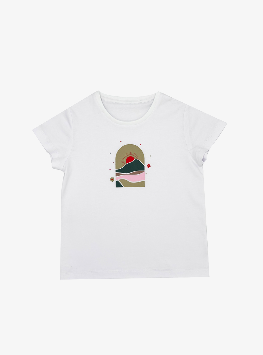 Kadın T-Shirt 60651 - Beyaz
