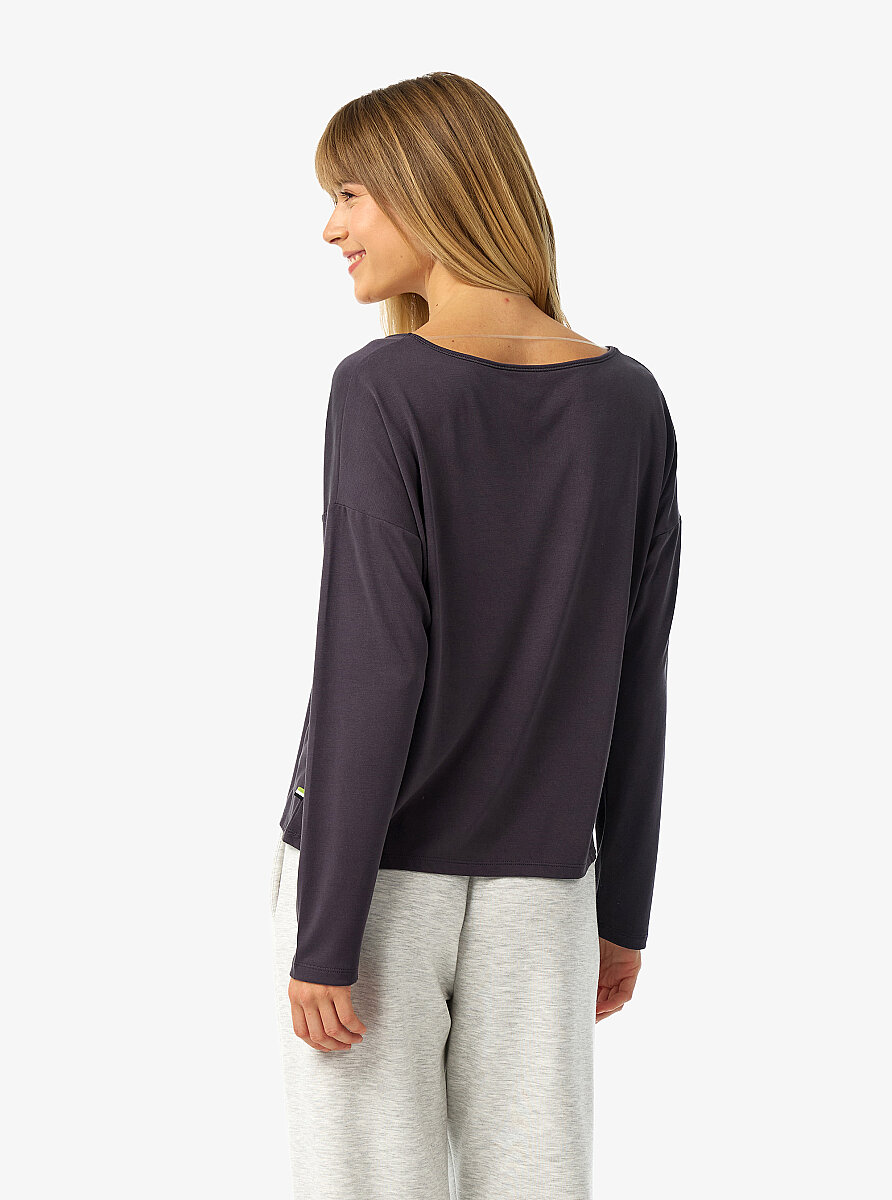 Kadın T-Shirt 60670 - Antrasit - 2