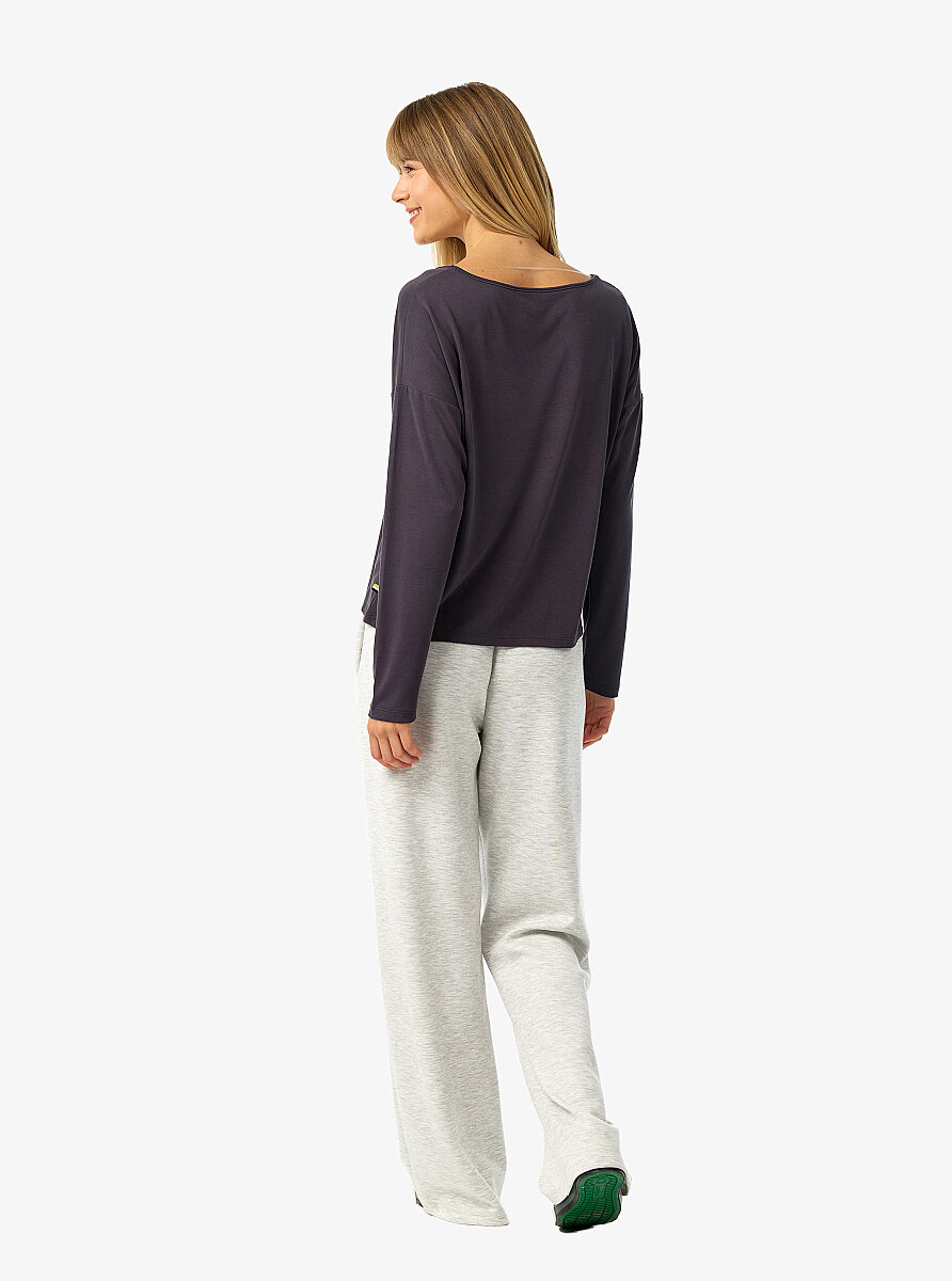 Kadın T-Shirt 60670 - Antrasit - 4