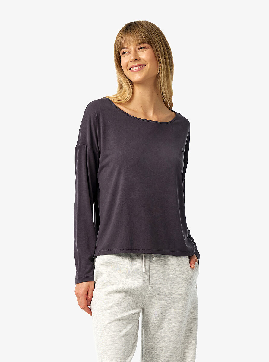 Kadın T-Shirt 60670 - Antrasit - 1