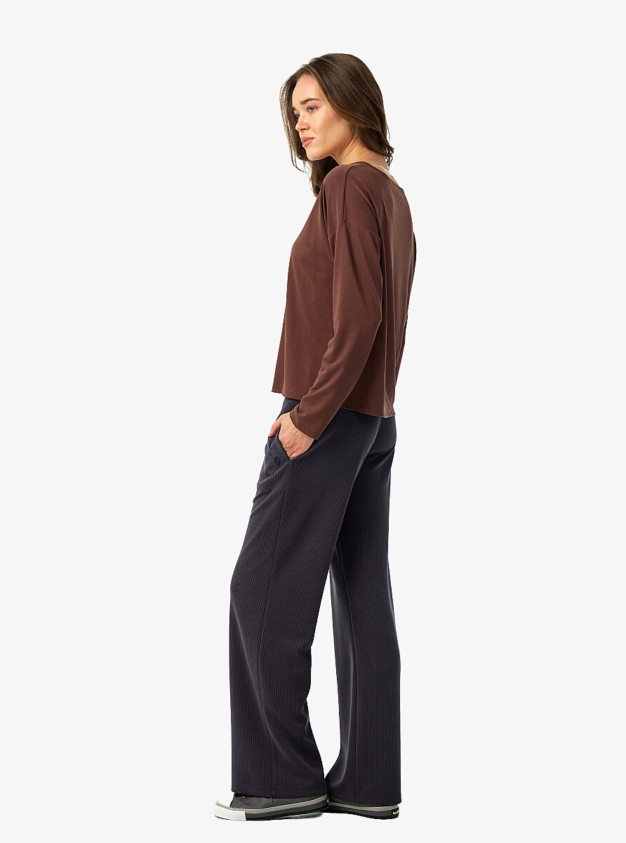 Kadın T-Shirt 60670 - Kahverengi - 5