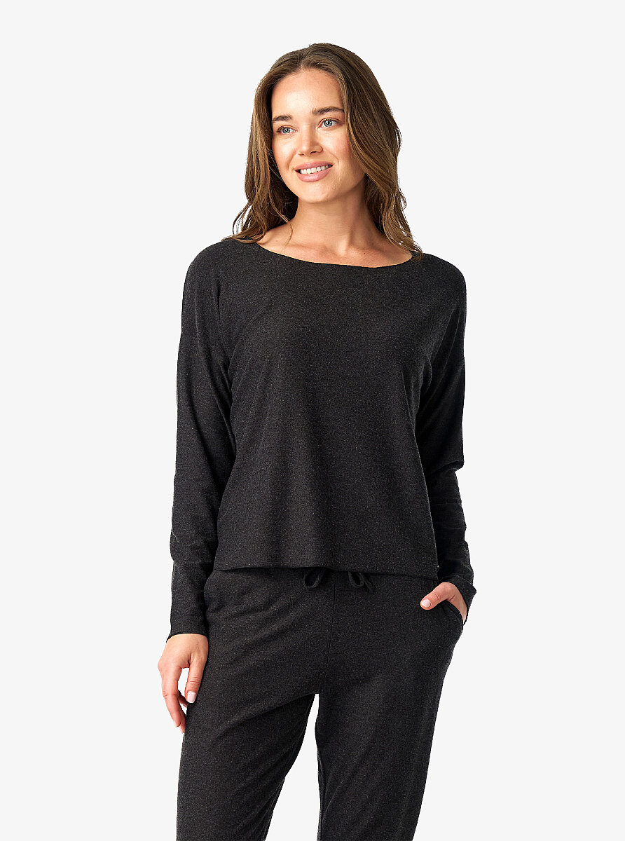 Kadın T-Shirt 60683 - Antrasit - Blackspade