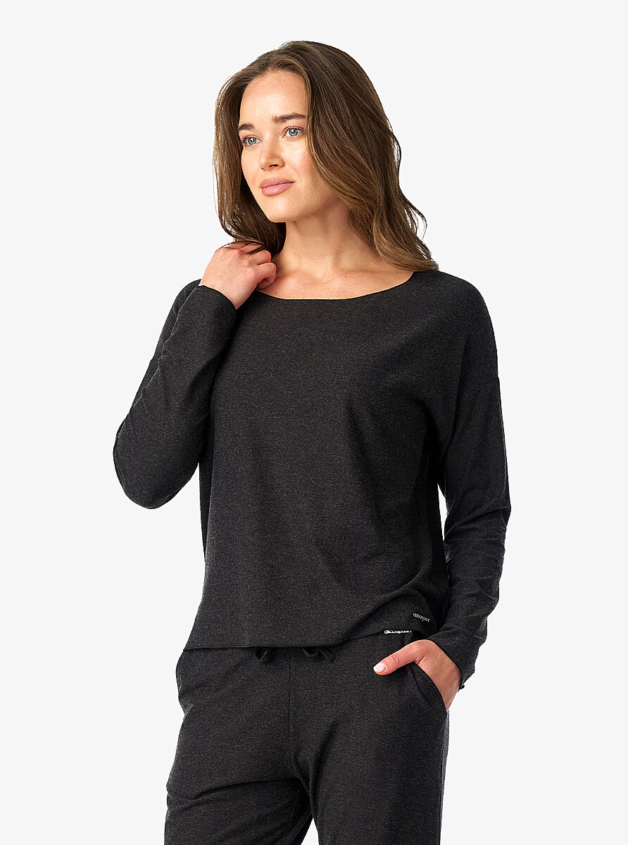 Kadın T-Shirt 60683 - Antrasit - 3