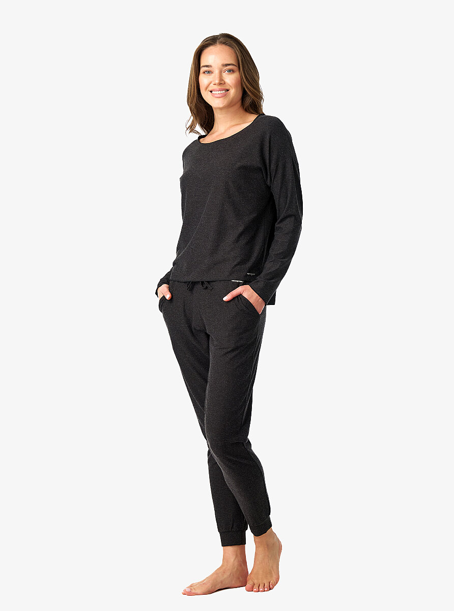 Kadın T-Shirt 60683 - Antrasit - 7