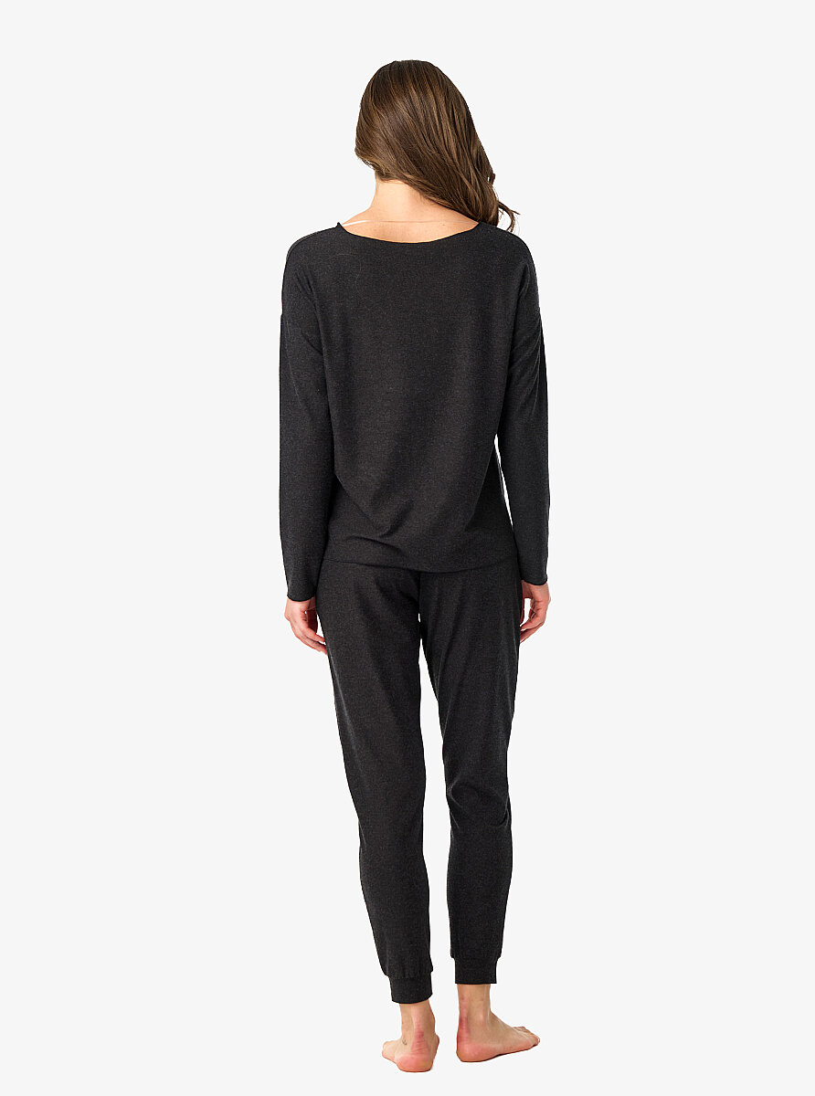 Kadın T-Shirt 60683 - Antrasit - 8