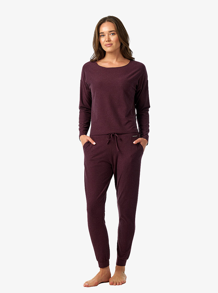 Kadın T-Shirt 60683 - Mürdüm - 4
