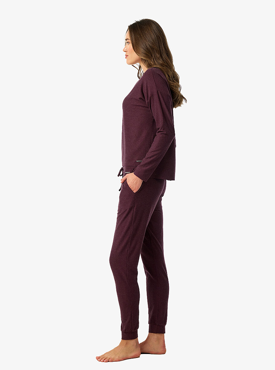 Kadın T-Shirt 60683 - Mürdüm - 5