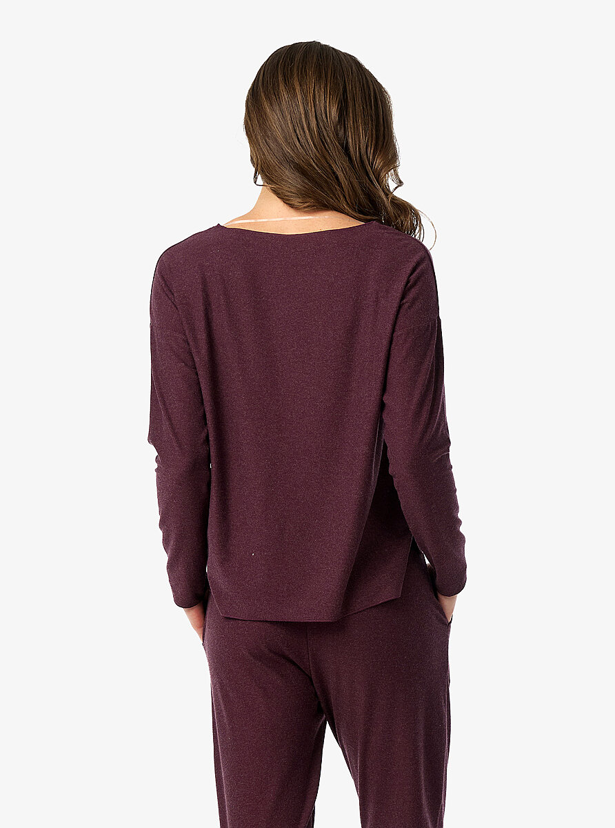 Kadın T-Shirt 60683 - Mürdüm - Blackspade (1)