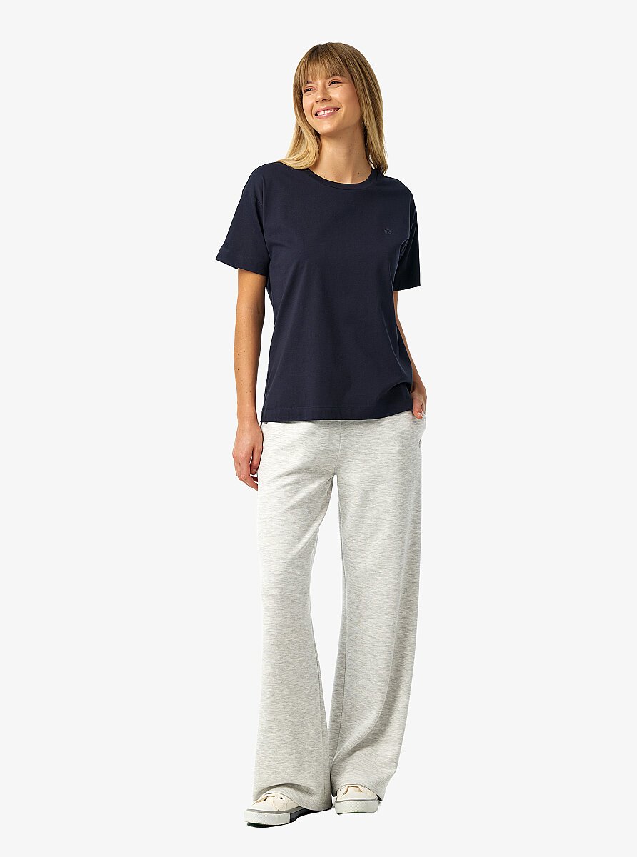 Kadın T-Shirt 60687 - Lacivert - 4