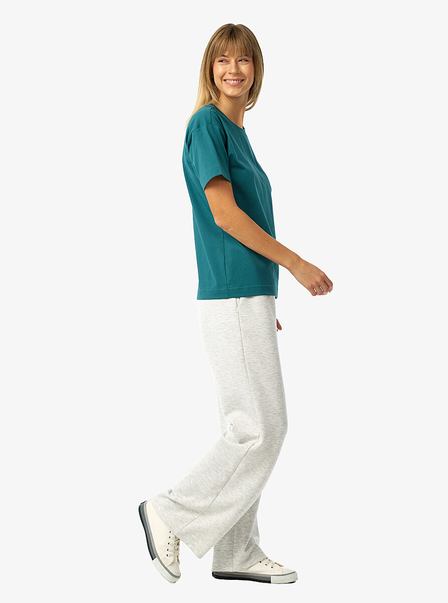 Kadın T-Shirt 60687 - Yeşil - 4