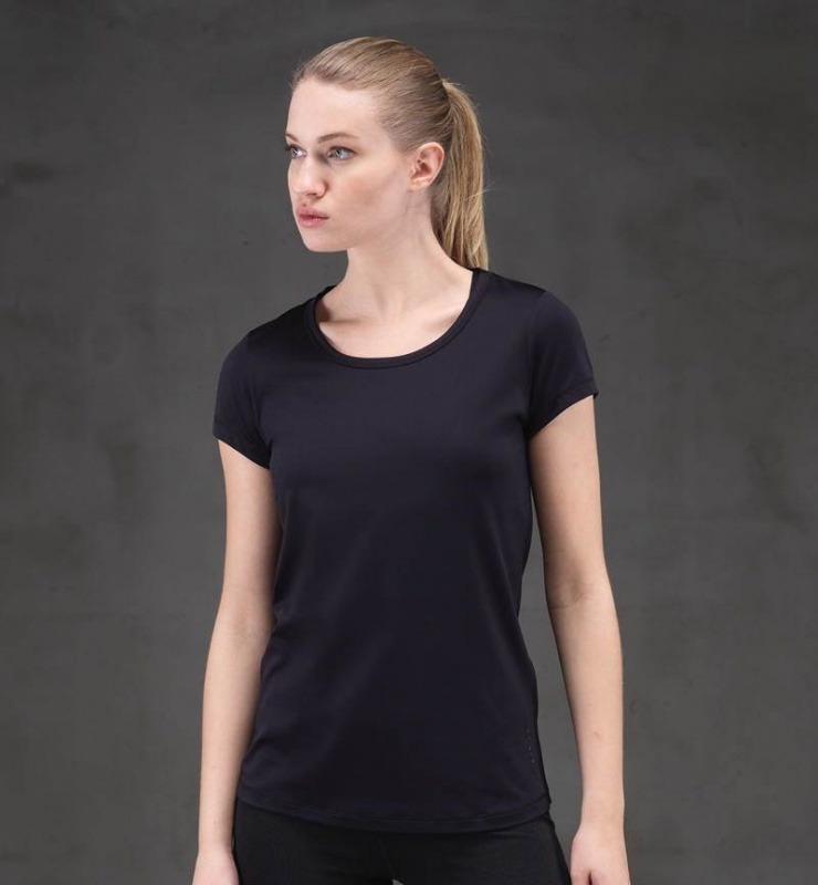 Kadın T-Shirt - 6695 - Siyah - 2